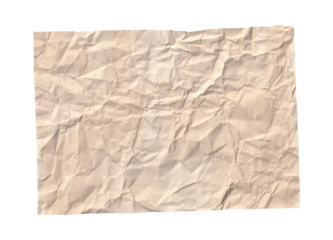 Crumpled Old Paper Texture - Vintage Wrinkled Background