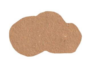  Fluffy Brown Cardboard Cloud Texture Isolated