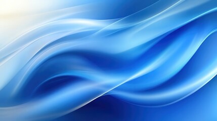 Abstract flowing blue design.