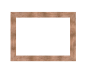 Simple Square Natural Wood Border Frame