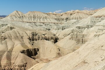Aktau Mountains in Altyn-Emel National Park. Kazakhstan. Asia.