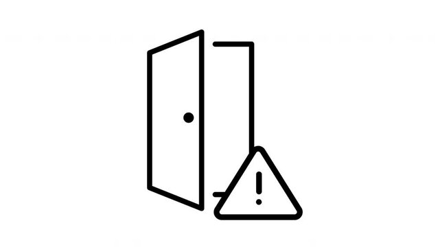 door sensor error icon animation