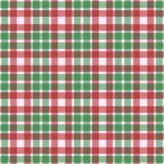 Red and green gingham plaid pattern background. Seamless festive checkered design, perfect for holiday crafts, christmas, wrapping, and cheerful seasonal digital projects.