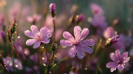 pink flowers in the garden