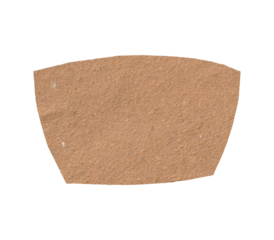  Rectangular Brown Cardboard Speech Bubble Texture Isolated