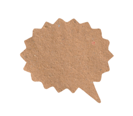 Rectangular Recycled Paper Chat Bubble Texture