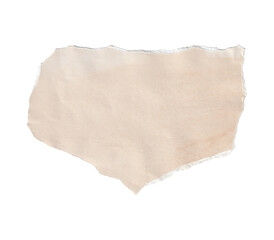 Obraz premium Vintage Torn Paper Scrap with Irregular Ripped Edges, Isolated on Transparent Background