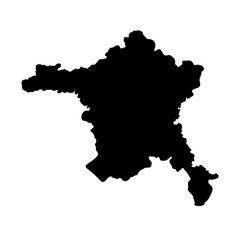 Ankara Turkey city map silhouette vector illustration