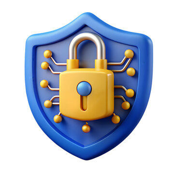 Lock and key padlock icon illustration for security and protection