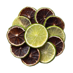 Citrus Symphony: An artful arrangement of sun-dried and fresh citrus slices, showcasing vibrant colors and textures, a visual ode to refreshment and natural ingredients.