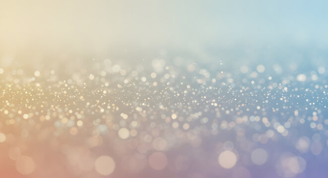 Abstract Bokeh Lights on a Gentle Pastel Gradient Background.