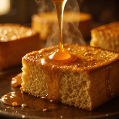 piece of cake with chocolate