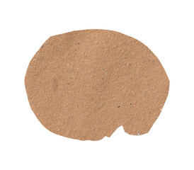 Smooth Rounded Brown Cardboard Message Box