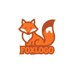 Friendly fox logo with warm hues