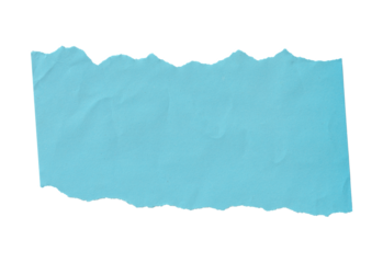 Crumpled Blue Paper Scrap with Torn Edges for Creative Designs