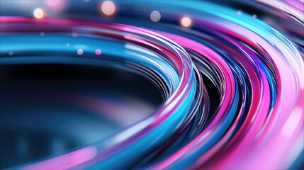 An abstract image featuring colorful swirls with a bokeh effect, creating a dynamic and visually appealing composition.