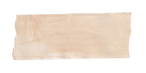 Vintage Stained Paper Banner on Transparent Background