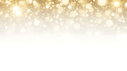 Golden Bokeh Lights Background for Festive Celebrations and Designs.