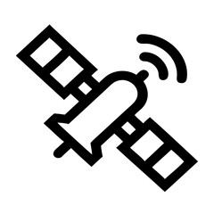 A satellite with background