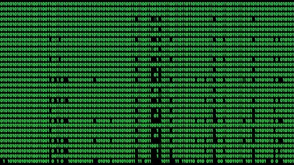 Green binary code background animation. 4k stock video. - Powered by Adobe