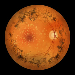 Retinitis pigmentosa, illustration