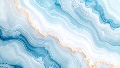 Obraz premium 光沢感のあるブルーマーブル背景 - 高解像度抽象テクスチャ