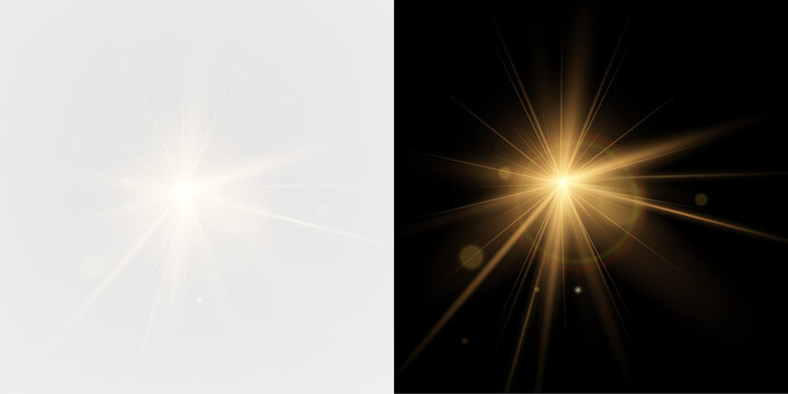 Glow isolated white transparent light effect, sun light with lens flare effect. Sun flush, Overlays, light, Sun,PNG sunlight