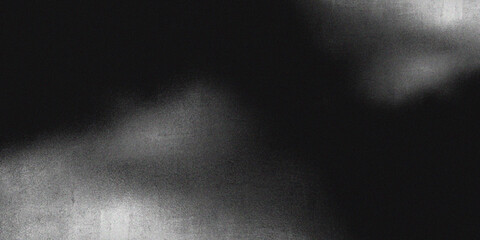 Abstract black and white background texture resembling blurred frosted glass with heavy digital noise, grain, and subtle light leaks, creating dark, atmospheric, and grainy pattern © sutthichai