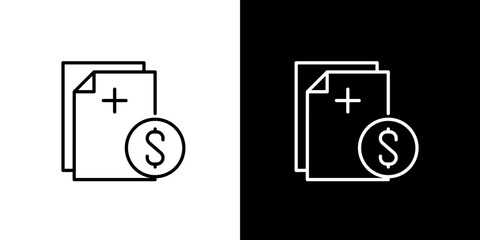 Financial document icon with dollar sign, representing budget and accounting concepts