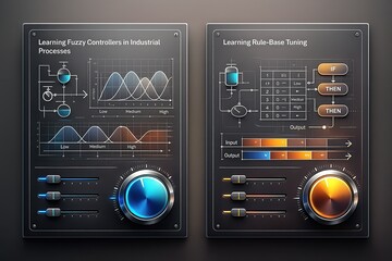 Fototapeta premium Analyzing Fuzzy Control Systems and Rule Based Tuning in Industrial Automation with Advanced Data Visualization Techniques to Enhance Operational Efficiency