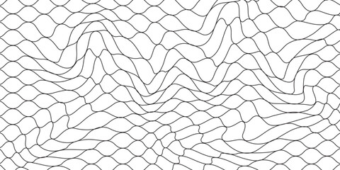 Mesh texture for fishing nets. Seamless pattern for sportswear or soccer goal, volleyball net, basketball hoop, hockey, athletics. Abstract net background for sports vector illustration © Aril