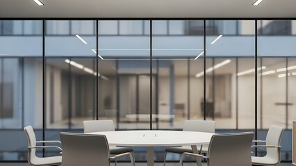 Contemporary Office Conference Room with Modern Aesthetic Design