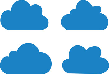 Obraz premium cloud computing icon set