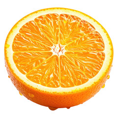 Sliced orange revealing juicy pulp