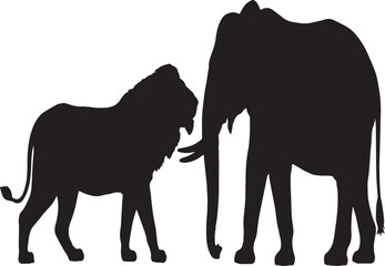 Vector illustration of a majestic wild animal standing gracefully in its natural habitat