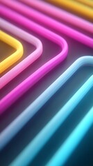 SALE typography glowing on neon abstract lines