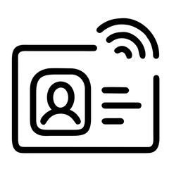 An id card with background