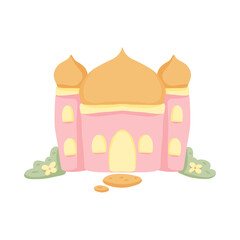 Pink Mosque Illustration