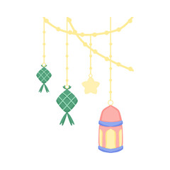 Islamic Lanterns and Ketupat Decoration