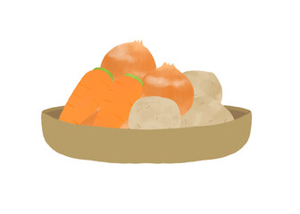 シンプルな野菜のイラスト