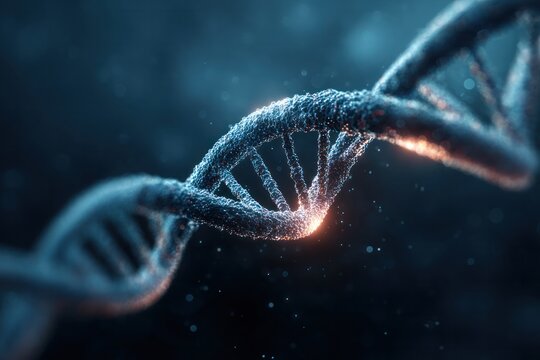 Medical breakthrough event dna structure analysis in a high-tech lab environment scientific insight - Powered by Adobe