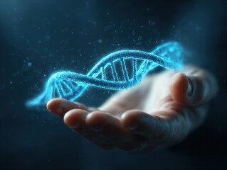 Medical advancements in genetic research laboratory 3d visualization scientific close-up dna technology insights
