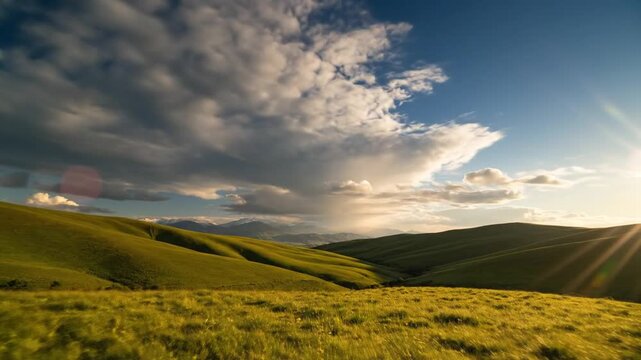Landschaft mti Wolken