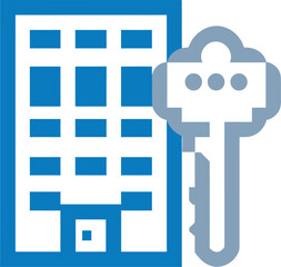 Cloud computing concept icon set: a house and cloud vector sign design for technology business communication