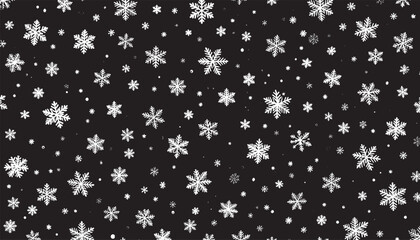 Snow flakes vector background. 
