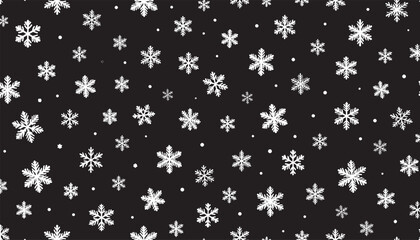 Snow flakes vector background. 
