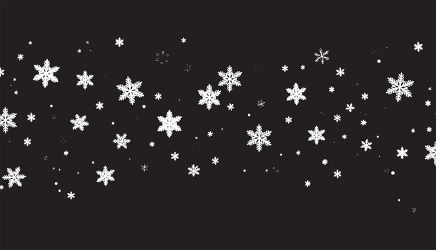 Snow flakes vector background. 
