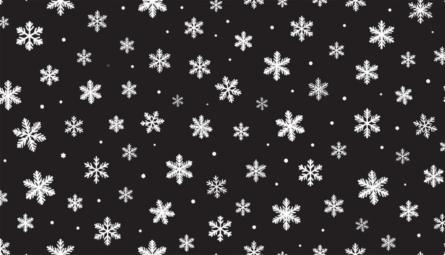 Snow flakes vector background. 
