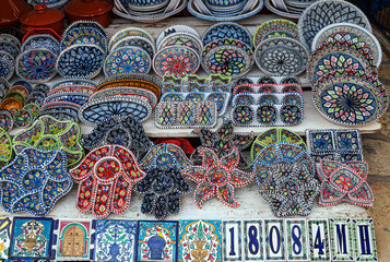 Tunisian traditional ceramic, Carthage, Tunisia, North Africa