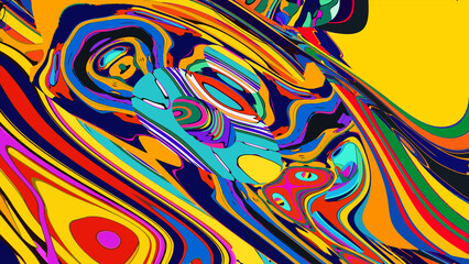 abstract colorful background with waves